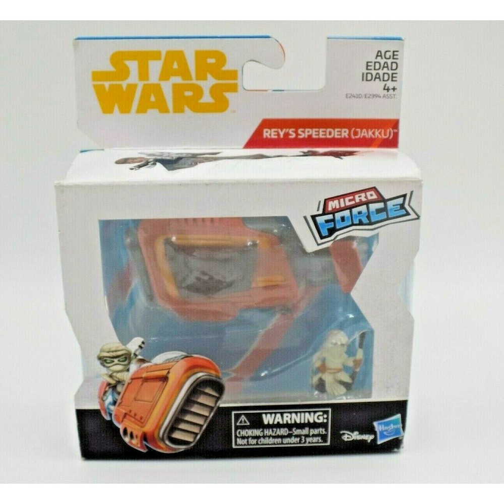 Star Wars Micro Force Rey's Speeder Jakku Vehicle & Figure Hasbro E2410